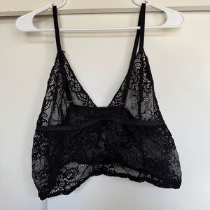Elegant Black Lace Bralette